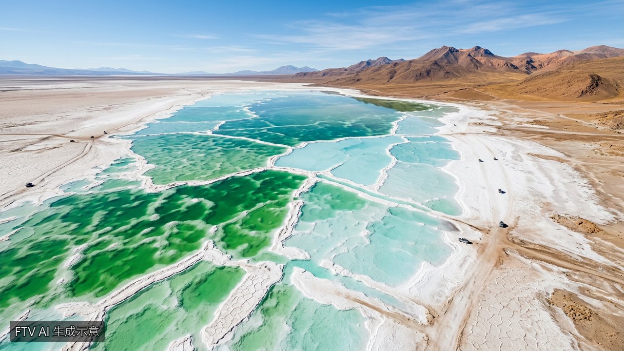 宛如璀璨綠寶石！青海大柴旦翡翠湖引爆旅遊熱潮