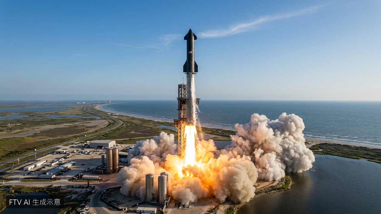 SpaceX史上最大火箭星艦升空　展開首次軌道試飛's OG Image