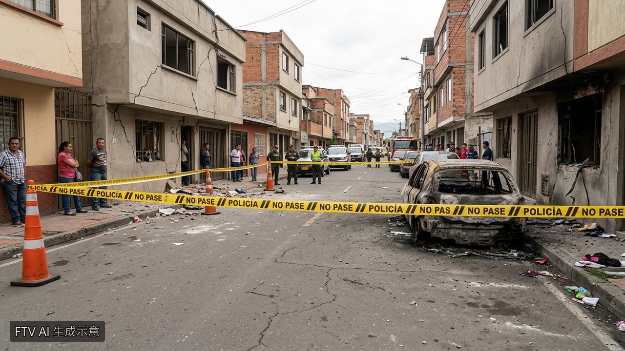 哥倫比亞就職典禮前夕　警局旁卡車炸彈爆炸釀11傷