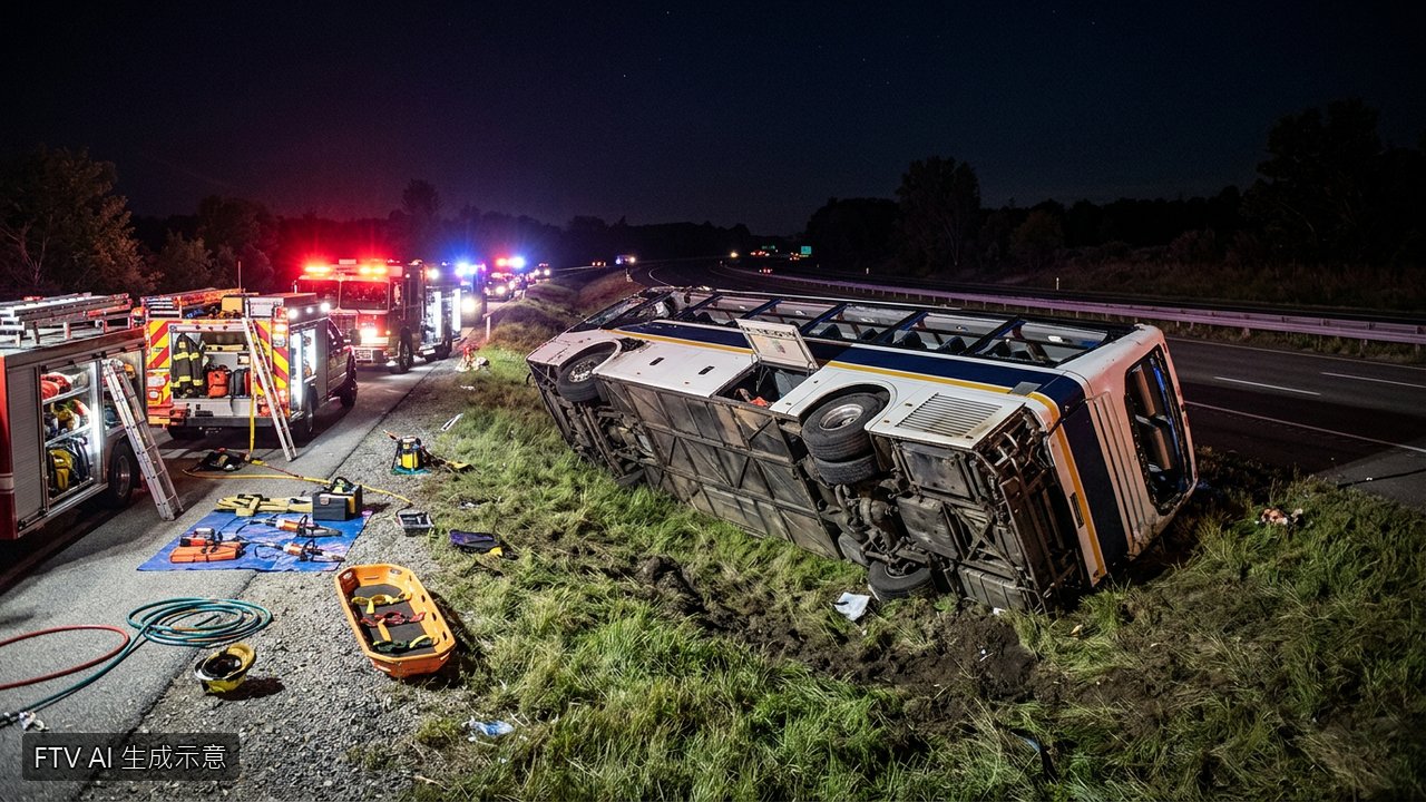匈牙利高速公路遊覽車翻覆　釀12死數十傷慘劇