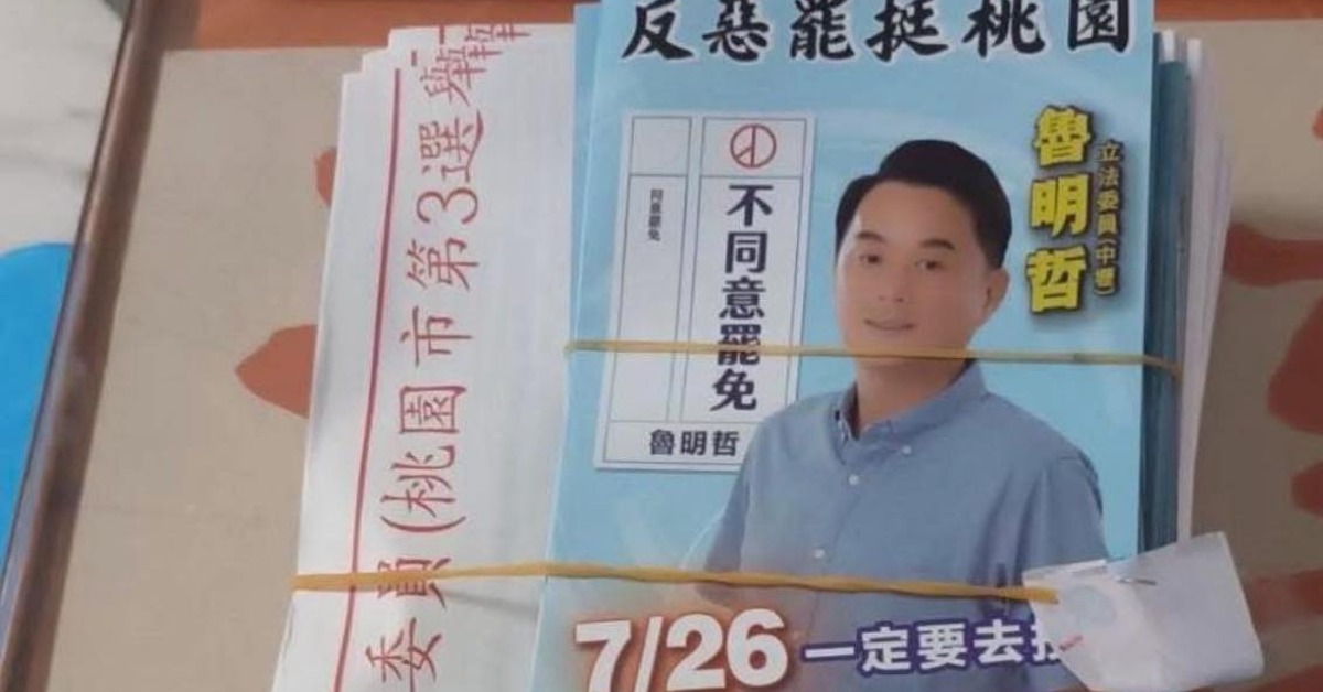 桃園派發罷免公報夾帶「魯明哲反罷DM」 桃市選委會要查了's story cover image
