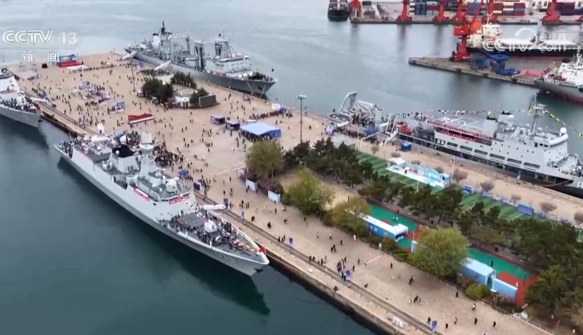 中共海軍建軍77週年　艦長向台喊話：不排除有「台北艦」、「日月潭艦」