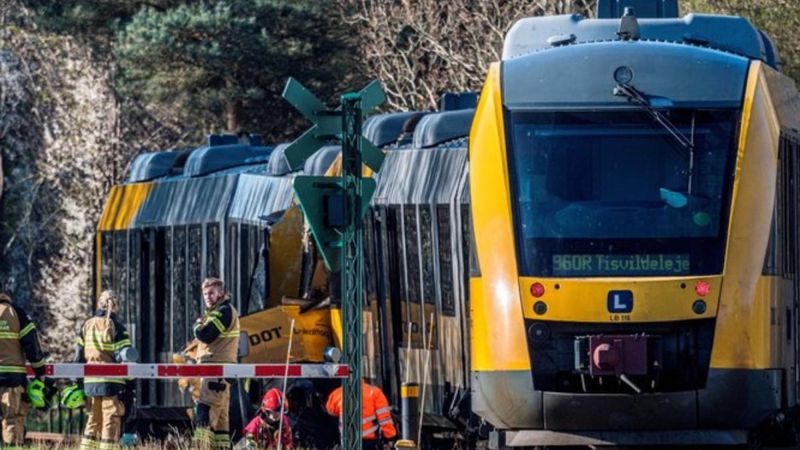 丹麥兩輛火車竟「迎頭相撞」！17名乘客濺血、4人傷勢危急　現場慘況曝光