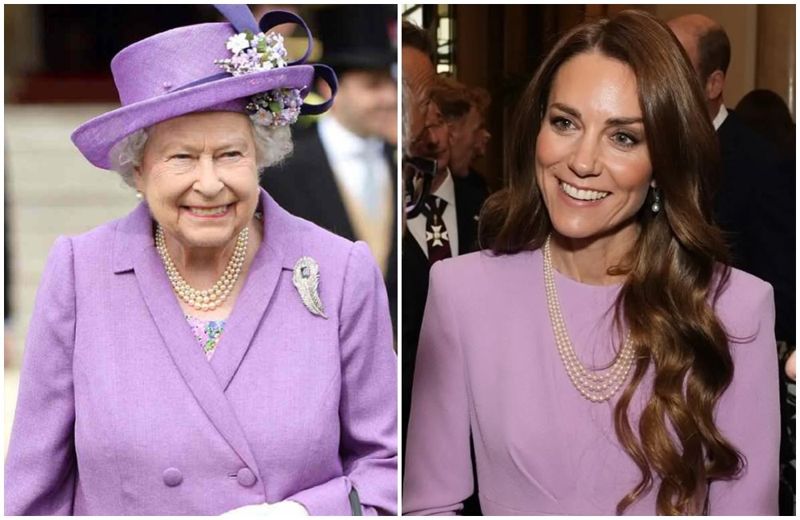 凱特王妃戴「2珍寶」致敬女王百歲冥誕！　擁抱喪偶老兵場面動容