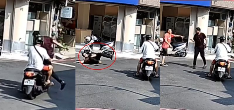 有片／神助攻！搶金飾落跑「秒撞騎車阿伯慘摔」　網全笑翻：整個畫面太多奇葩點's story cover image