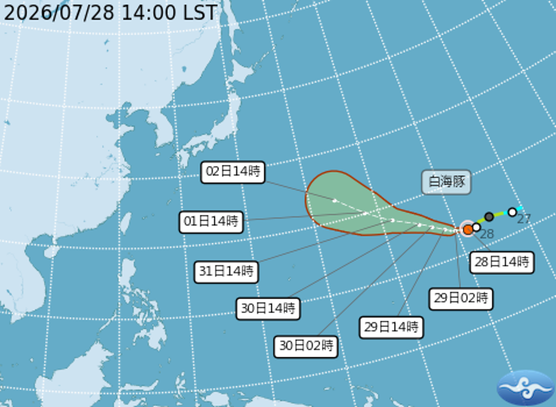 快訊／白海豚增強為中颱　赴日旅遊民眾要注意了