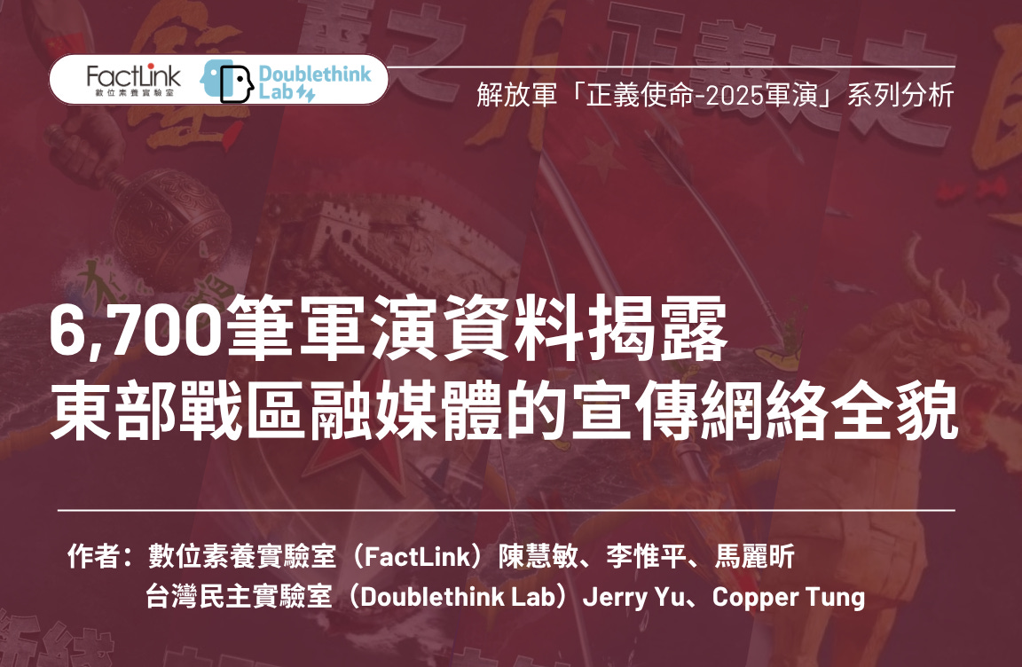 6700筆軍演資料揭露 東部戰區融媒體的宣傳網絡全貌's OG Image
